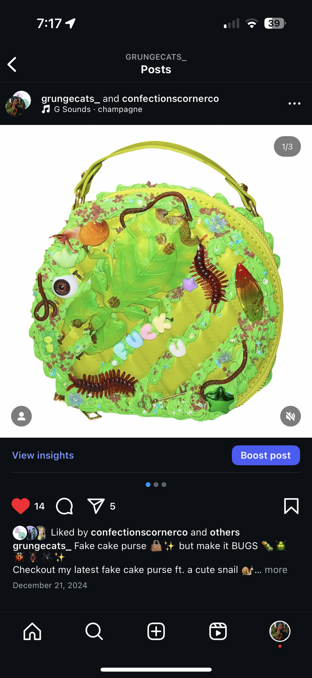 Custom Fake Cake Purse Slot